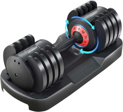 Adjustable Dumbbells,Adjustable Dumbbell Set, 5 in 1 Free Weight Dumbbell,Fast Adjust Weight with Anti-Slip Handle and Tray For