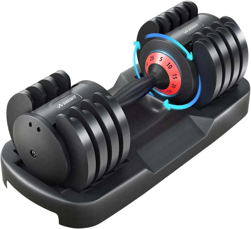 Adjustable Dumbbells,Adjustable Dumbbell Set, 5 in 1 Free Weight Dumbbell,Fast Adjust Weight with Anti-Slip Handle and Tray For