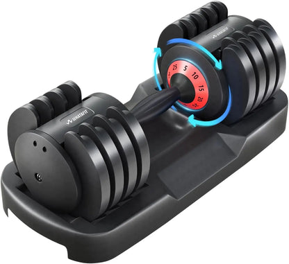 Adjustable Dumbbells,Adjustable Dumbbell Set, 5 in 1 Free Weight Dumbbell,Fast Adjust Weight with Anti-Slip Handle and Tray For