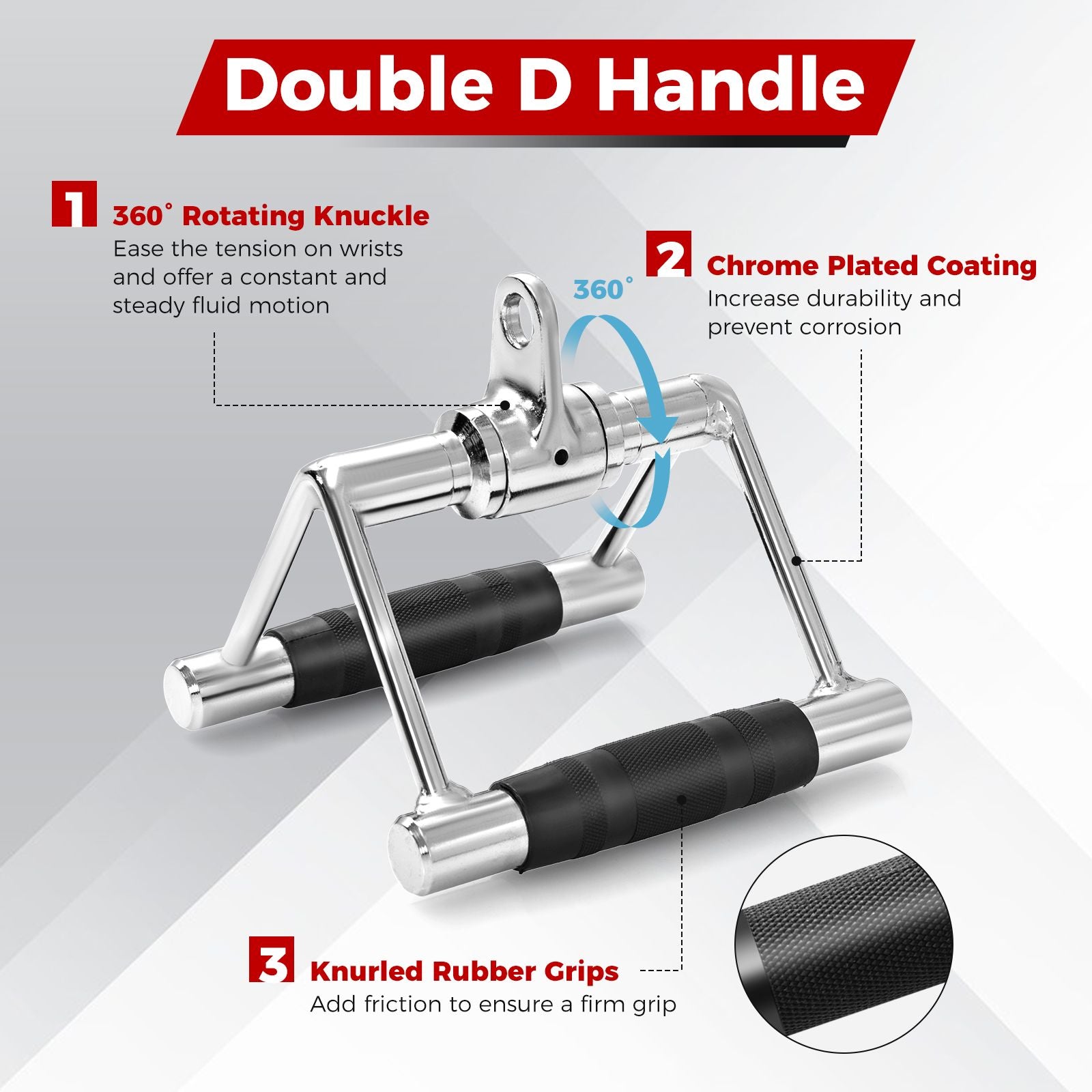 Cable Machine Attachment Set LAT Pulldown Attachments