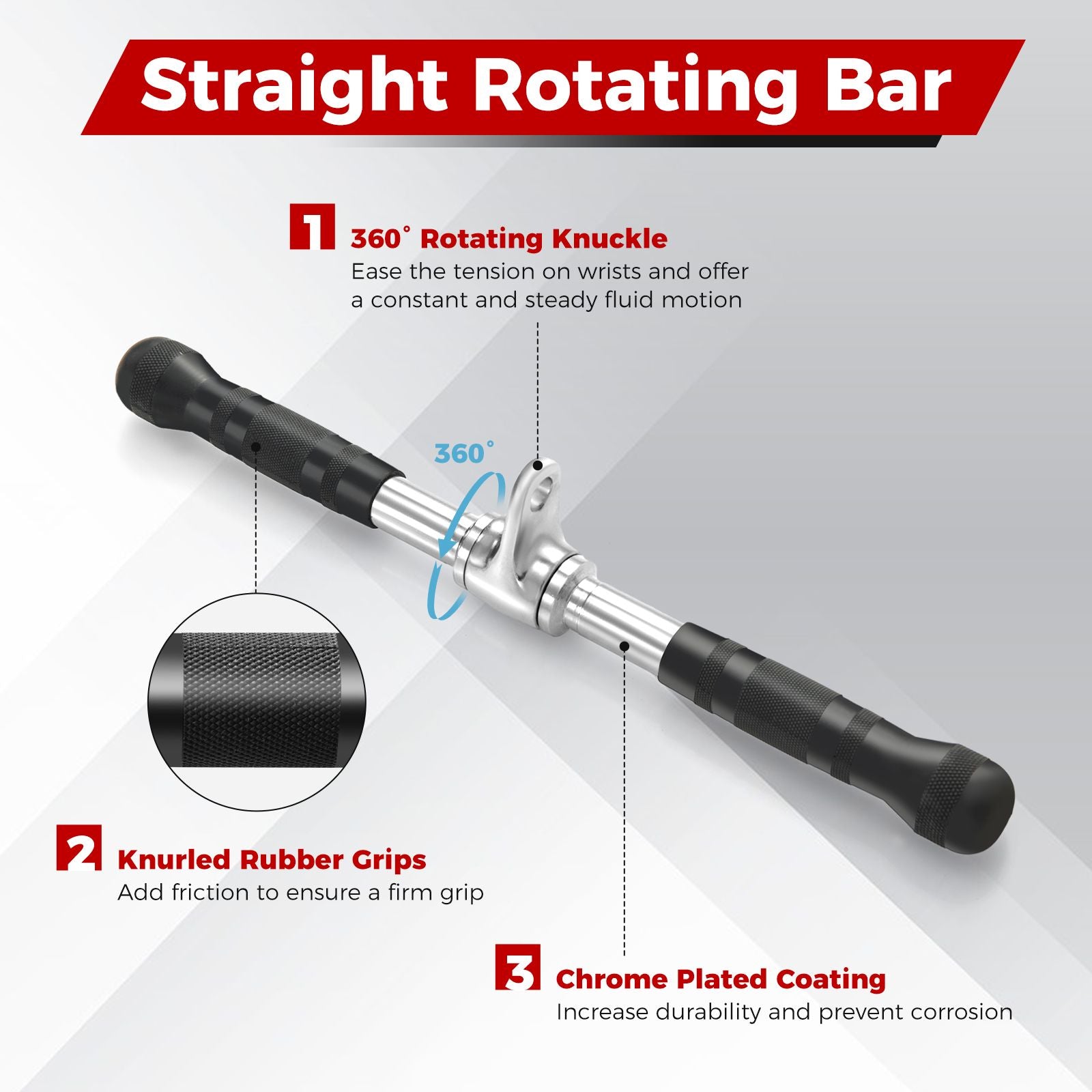 Cable Machine Attachment Set LAT Pulldown Attachments