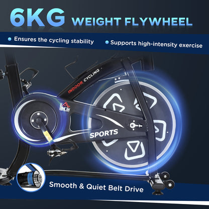 HOMCOM Exercise Training Bike Indoor Cycling Bicycle Trainer LCD Monitor