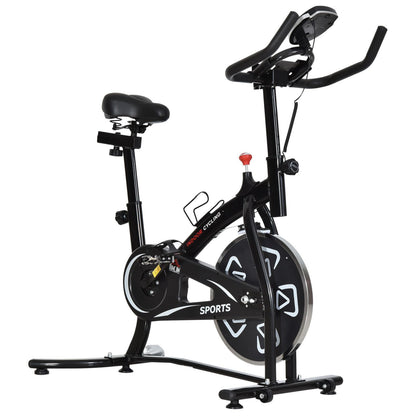 HOMCOM Exercise Training Bike Indoor Cycling Bicycle Trainer LCD Monitor