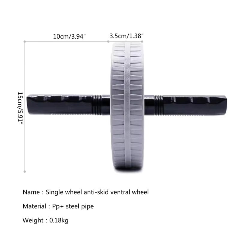 1Pcs Abdominal Wheel Strong Load Bearing Non-Slip Roller Strengthen Muscle Exercise Equipment Fitness Training Home Use Silent