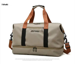 Large Capacity Travel Gym Bag Short-Distance Luggage Portable Fitness Bags Shoulder Crossbody Handbags Men'S Sports Waterproof B - Blend Bazaar
