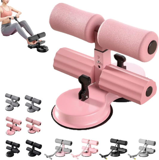 Ab Training Auxiliary Device, Adjustable Sit up Exercise Equipment for Home, Abdominal Muscles Full Body Training for Girl and Men, with Suction Cup and Resistance Band