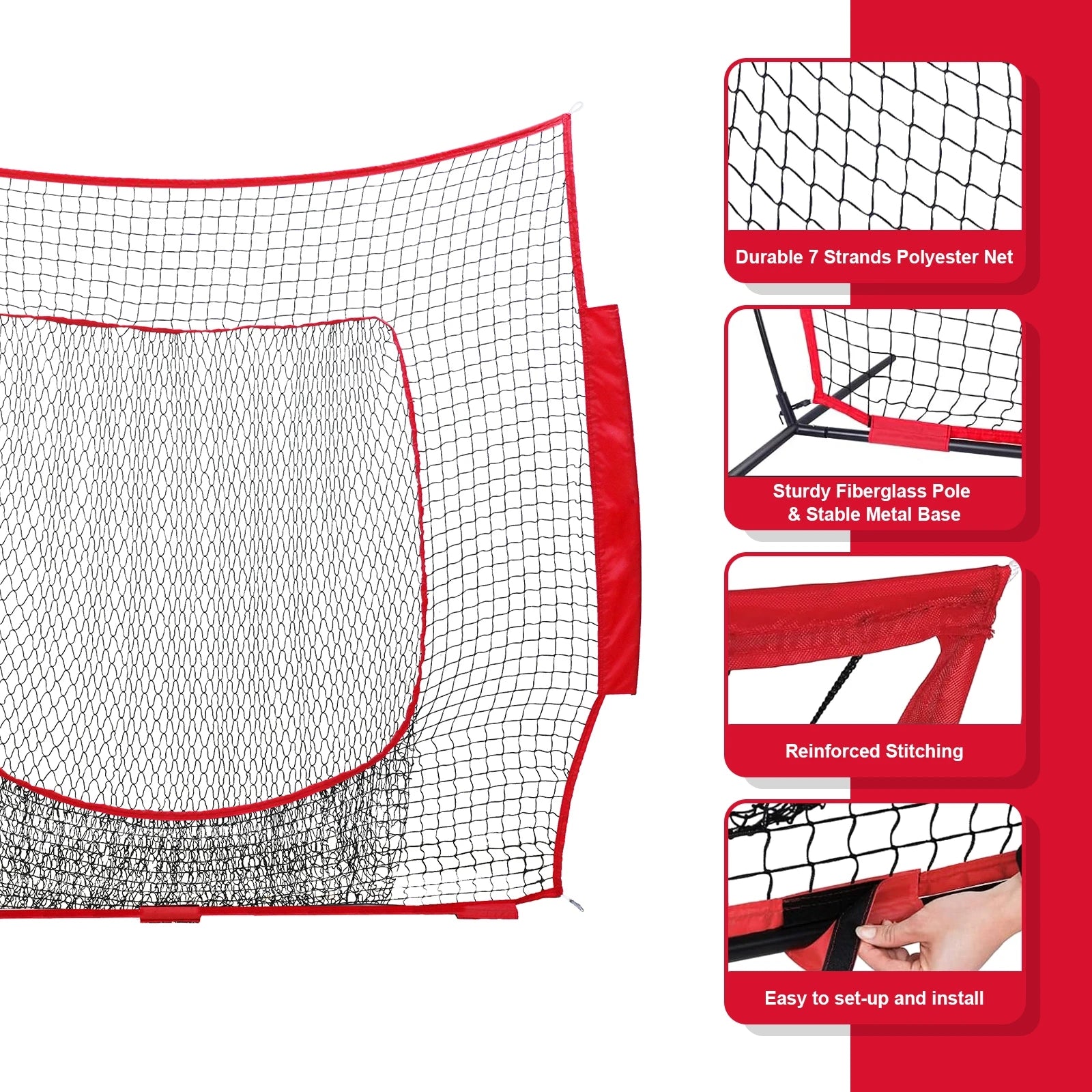 7X7 Portable High Quality Custom Softball Practice Net Baseball Hitting Net