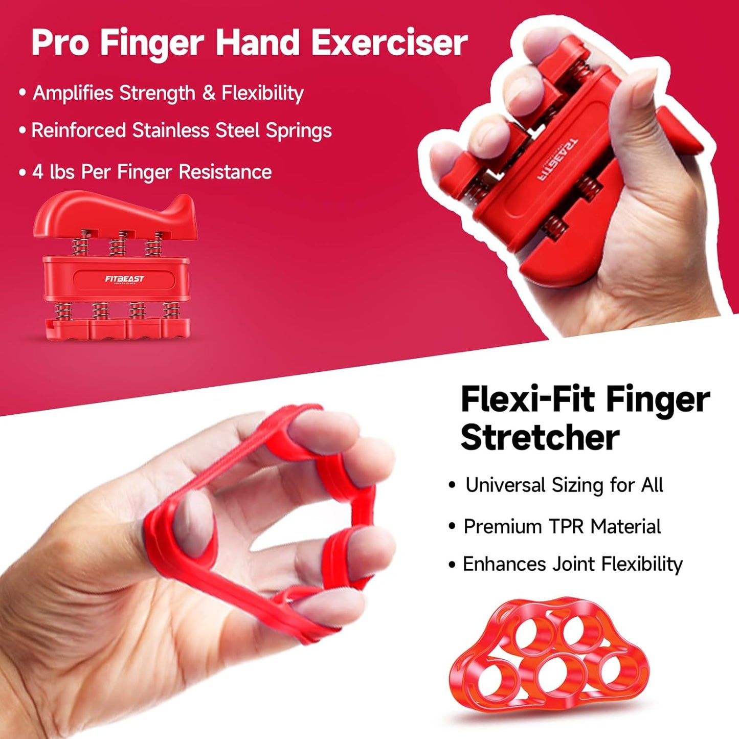 Grip Strengthener Forearm Strengthener Hand Grips Strengthener Kit - 5 Pack Adjustable Resistance