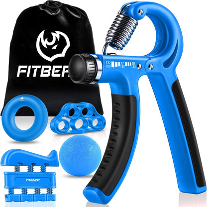 Grip Strengthener Forearm Strengthener Hand Grips Strengthener Kit - 5 Pack Adjustable Resistance
