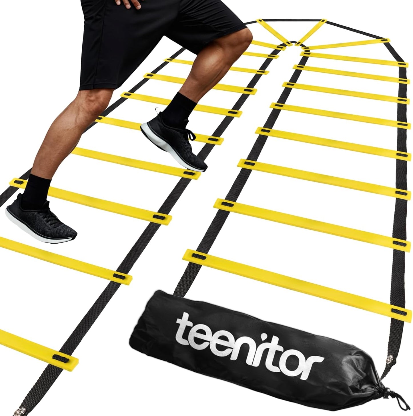 Agility Ladder Speed Ladder Training Ladder for Soccer, Fitness Feet Training Carry Bag