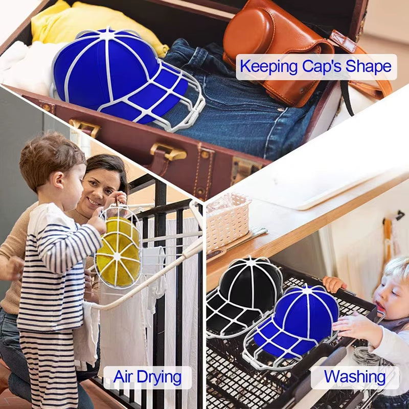 Hat Washers Baseball Hat Cleaners Fit for Adult Kid'S Hat Washer Frame Cage Storage Hat Protector Racks for Washing Machine